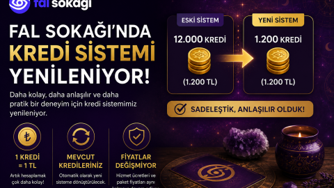 Fal Sokağı'nda Kredi Sistemi Yenileniyor!